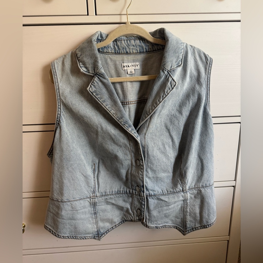 Ava and Viv Denim Vest